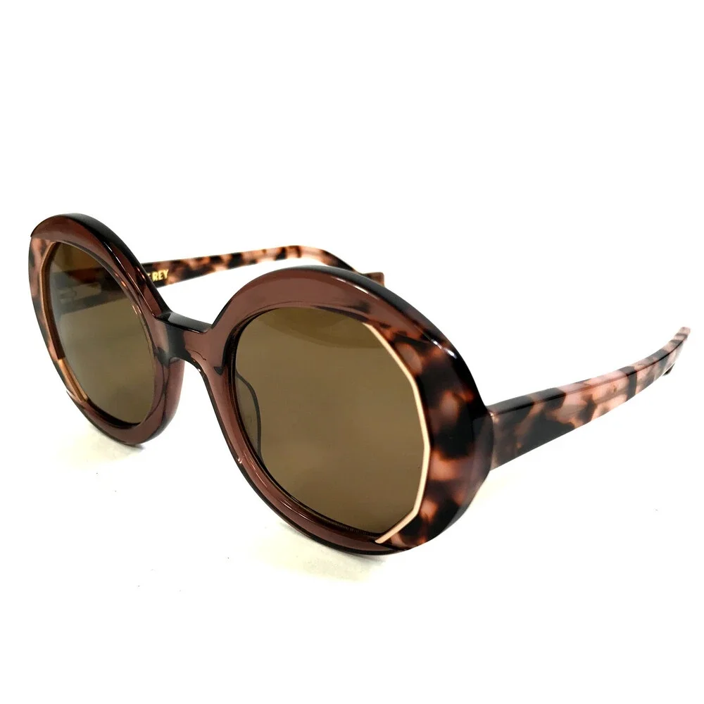 J.F. Rey Sunglasses AMANDA 9893 Brown Pink Tortoise with Brown Polarized Lenses